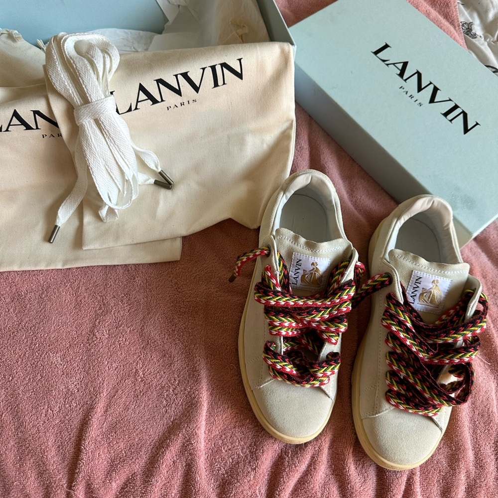 LANVIN SNEAKERS SIZE 42 BLANCO